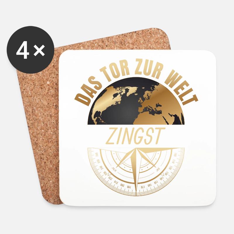 Das Tor zur Welt - Zingst - Untersetzer (4er-Set) - Weiß