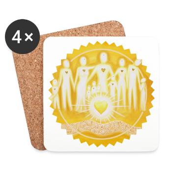 Stargate LightPeople Sun - Sonja Ariel - Coasters (set of 4) - white - Front