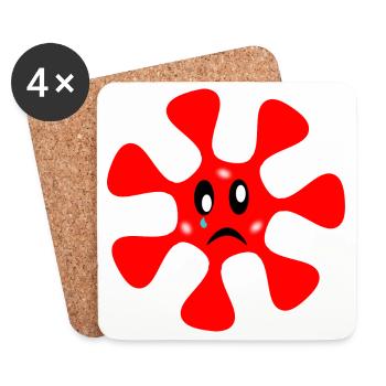 anniversary. Anniversary Decade. humor. funny - Coasters (set of 4) - white - Front