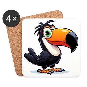 Toucan - Coasters (set of 4) - white - Front