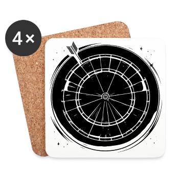 Dart - Coasters (set of 4) - white - Front