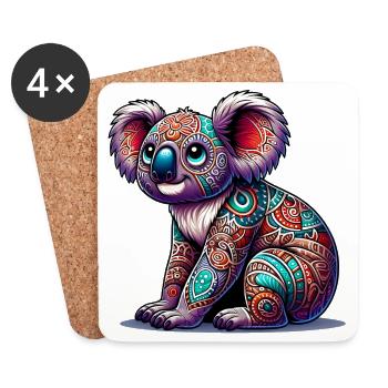 Koala - Untersetzer (4er-Set) - Weiß - Vorne