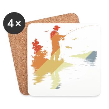 Fischer Retro Style - Coasters (set of 4) - white - Front