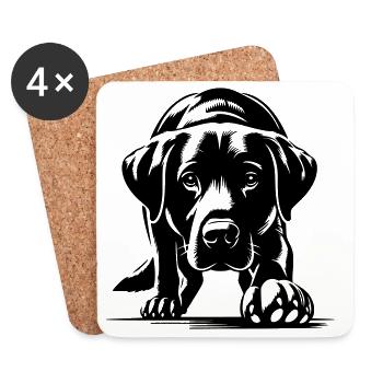 Labrador - Coasters (set of 4) - white - Front