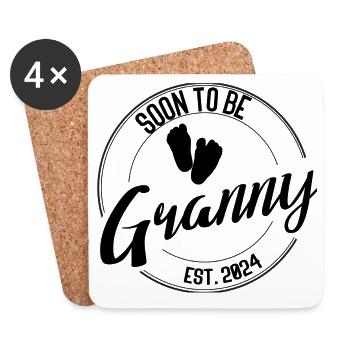 Soon to Be Granny – Gift for Grandmas-to-be 2024 - Coasters (set of 4) - white - Front