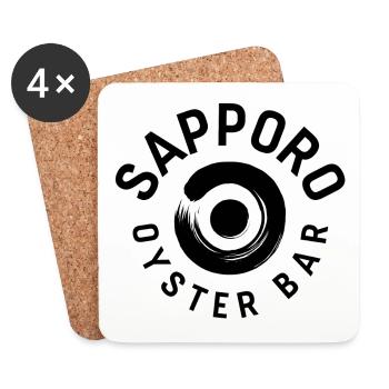 SAPPORO OYSTER BAR - Untersetzer (4er-Set) - Weiß - Vorne