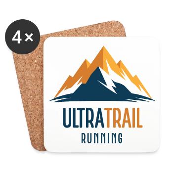 Ultra Trail Running - Dessous de verre (lot de 4) - blanc - Devant