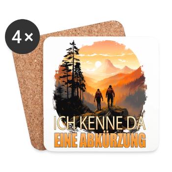 Ich kenne da eine Abkürzung - Untersetzer (4er-Set) - Weiß - Vorne
