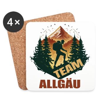 Team Allgäu - Untersetzer (4er-Set) - Weiß - Vorne