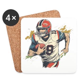 Footballer - Coasters (set of 4) - white - Front