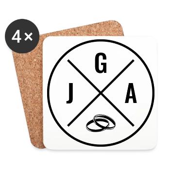 jga - Untersetzer (4er-Set) - Weiß - Vorne