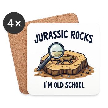 I'm Old School - Coasters (set of 4) - white - Front