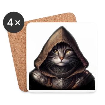 Kater Ritter - Untersetzer (4er-Set) - Weiß - Vorne