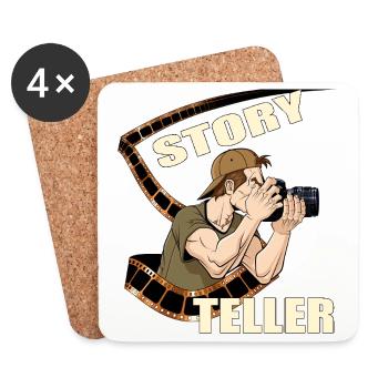 Story Teller - Untersetzer (4er-Set) - Weiß - Vorne