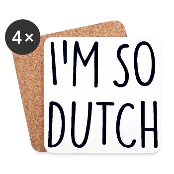 IM SO DUTCH - Coasters (set of 4) - white - Front