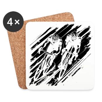 Cyclist - Coasters (set of 4) - white - Front