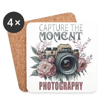 Capture the Moment - Untersetzer (4er-Set) - Weiß - Vorne