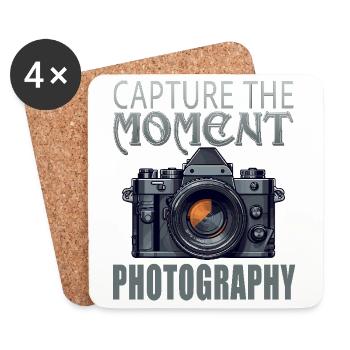 Capture the Moment - Untersetzer (4er-Set) - Weiß - Vorne