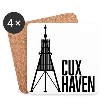 Cuxhaven Kugelbarke - Untersetzer (4er-Set) - Weiß - Vorne
