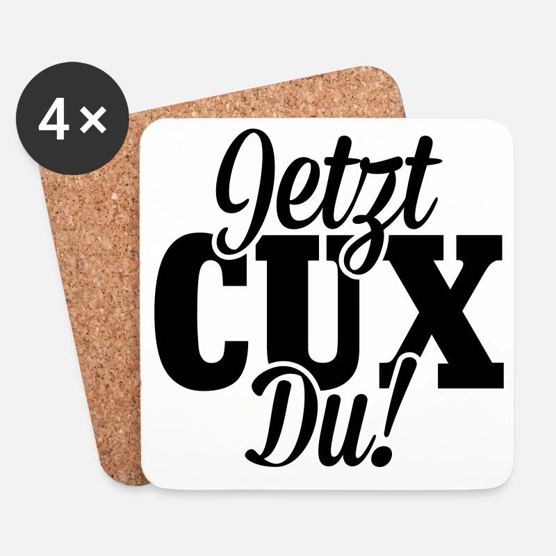 Jetzt CUX Du - Untersetzer (4er-Set) - Weiß