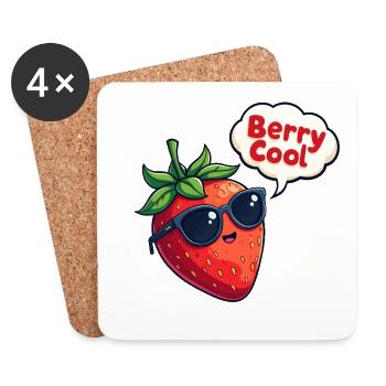 Berry Cool - Coasters (set of 4) - white - Front