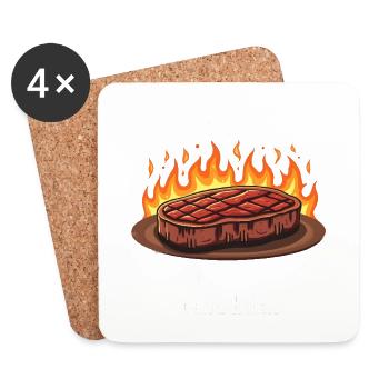 Grill Masterpiece in Progress - Coasters (set of 4) - white - Front