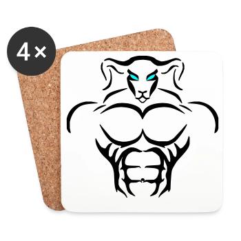 Alpha Aries Deluxe - Untersetzer (4er-Set) - Weiß - Vorne