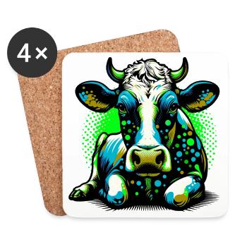 Cow - Coasters (set of 4) - white - Front