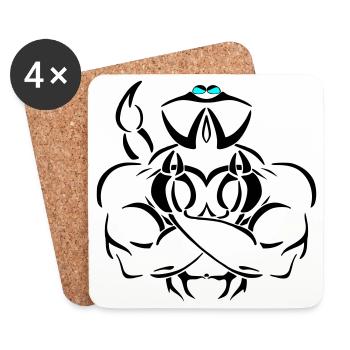 Alpha scorpio Deluxe - Untersetzer (4er-Set) - Weiß - Vorne