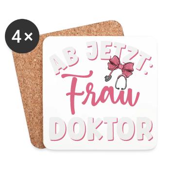 Ärztin Frau Doktor - Untersetzer (4er-Set) - Weiß - Vorne