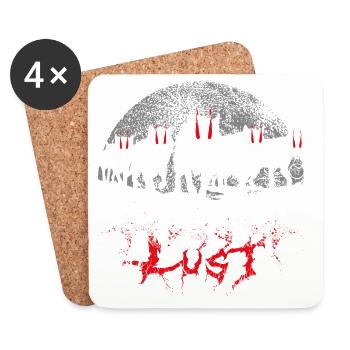 Bloodlust Wolf Pack - Untersetzer (4er-Set) - Weiß - Vorne