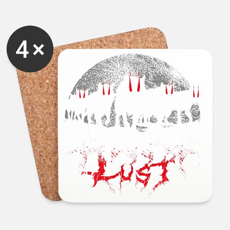 Bloodlust Wolf Pack - Untersetzer (4er-Set) - Weiß