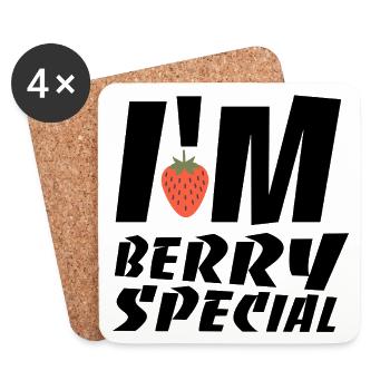 Spécial baies I’M - Dessous de verre (lot de 4) - blanc - Devant