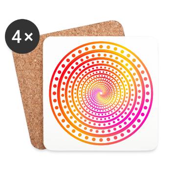 crazy Dots - Untersetzer (4er-Set) - Weiß - Vorne