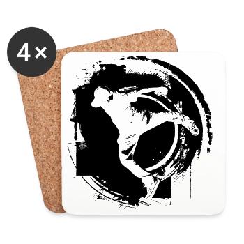Breakdancing - Coasters (set of 4) - white - Front