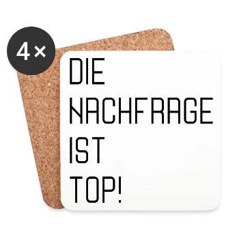 ANGEBOT NACHFRAGE - Untersetzer (4er-Set) - Weiß - Vorne