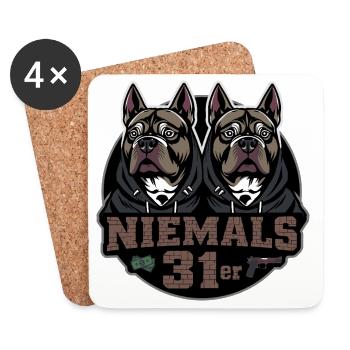 Jamais 31 - Dessous de verre (lot de 4) - blanc - Devant