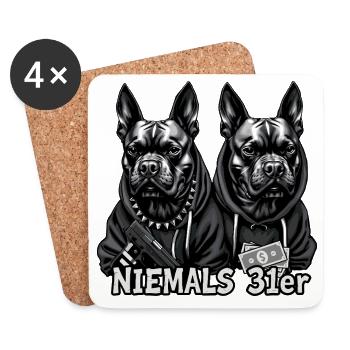 Jamais 31 - Dessous de verre (lot de 4) - blanc - Devant