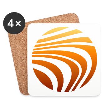 Pattern Orange Gradient - Coasters (set of 4) - white - Front