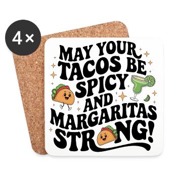 Sinco de Mayo tacos - Coasters (set of 4) - white - Front