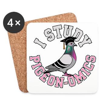 Pigeon Fancier I Have Studied Pigeons Shirt - Coasters (set of 4) - white - Front