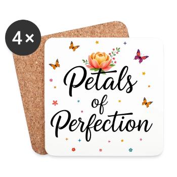 Petals of Perfection - Dessous de verre (lot de 4) - blanc - Devant