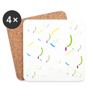 Soap Skulls - Coasters (set of 4) - white - Front