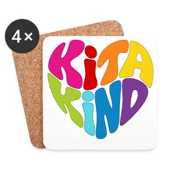 Kitakind Kita Kind - Untersetzer (4er-Set) - Weiß - Vorne