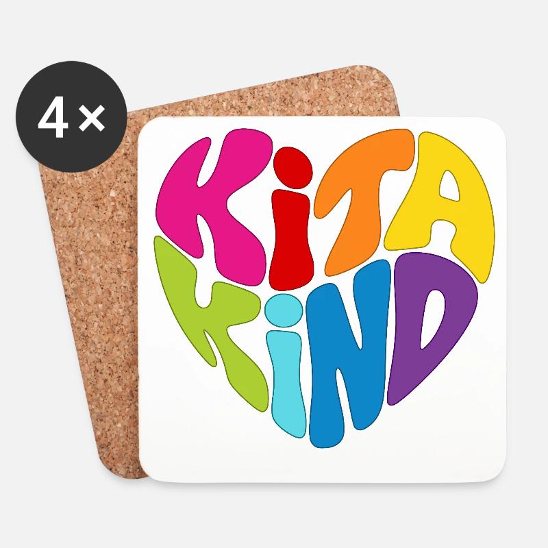 Kitakind Kita Kind - Untersetzer (4er-Set) - Weiß