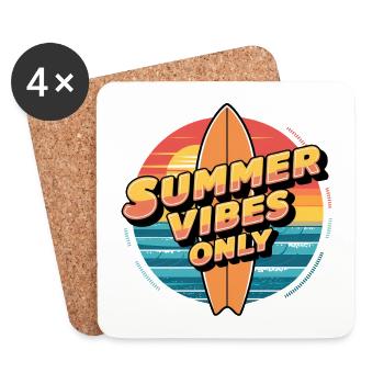 Summer Vibes Only - Coasters (set of 4) - white - Front