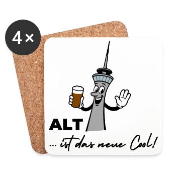 Alt ist das neue Cool - Untersetzer (4er-Set) - Weiß - Vorne