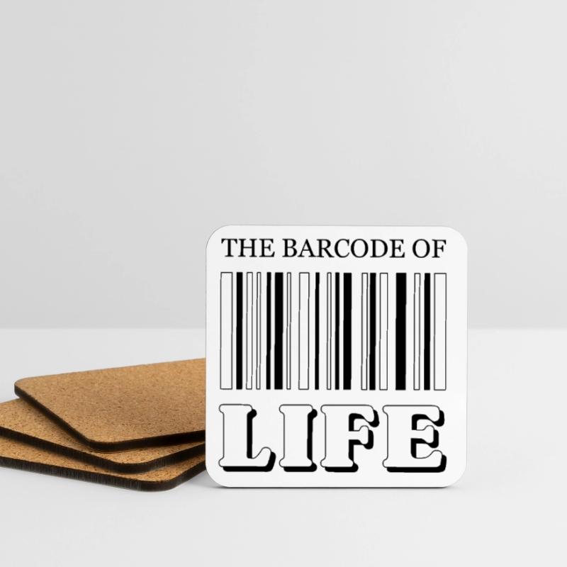 Le code-barres de la vie / Der Strichcode des Lebens Dessous de verre (lot de 4)