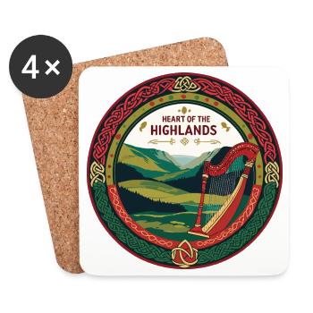 Scotland - Coasters (set of 4) - white - Front
