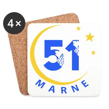 51 - Untersetzer (4er-Set) - Weiß - Vorne